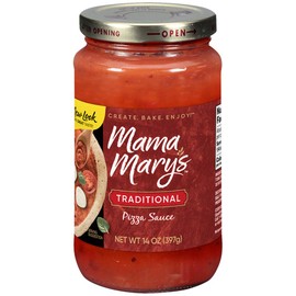 Mama Mary's Traditional Pizza Sauce, 14 Ounce (Pack of 12)