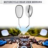 X AUTOHAUX 1 Set Universal Motorcycle Rear View Mirrors Adjustable