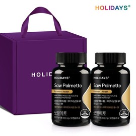 Holidays Saw Palmetto 90 capsules 2 bottles gift set (6 months supply) / 홀리데이즈 쏘팔메토 90캡슐 2병 선물세트 (6개월분)
