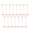 15PCS Table Number Holder 22cm Heart Shaped Iron Wire Picture