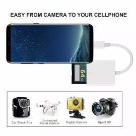 Digital Illutions USB C SD Card Reader Type-C to SD Card Camera Reader Adapter for Android