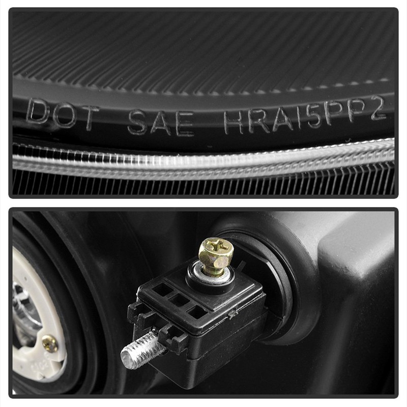 ACANII - For Black Halogen 2008 2009 2010 Jeep Grand