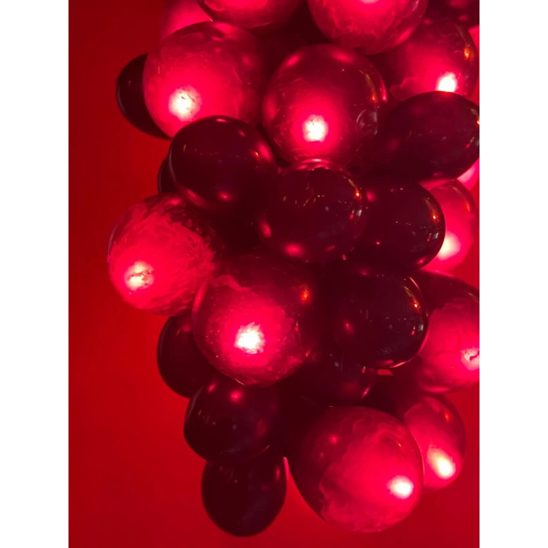 Kurt Adler 100-LIGHT SET GRAPE CLUSTER Red BURGUNDY GRAPE Indoor/Outdoor