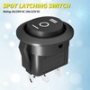 Joinfworld 3 Way Round Rocker Switch 12V, Waterproof 3 Pin