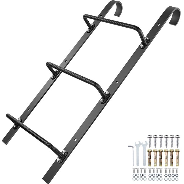 Zwinz 3-Rung Window Well Ladder Hooked, Heavy Duty Steel Egress Window ...