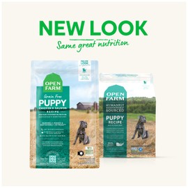 Open Farm Grain-Free Dry Puppy Food with Ethically Sourced Ingredients, Non-GMO Veggies & Superfoods to Support Overall Health, Chicken & Salmon Puppy Recipe, 22lb Bag (352oz Bag)