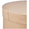 Glorex Round Cardboard Storage Box – Natural, 16 x 16