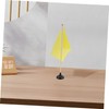 TEHAUX 10Pcs Flag Stand Plastic Round Base Holder for Desk