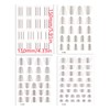 4 Sheets French Tips Nails Art Stickers Adhesive Nails Decals