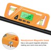 Digital Billet Torpedo Level Protractor ABS 90 Degree Orange