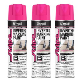 20-679 Seymour Stripe 6-Series Inverted Ground Marking Paint, Fluorescent Hot Pink net 17oz. (Pack of 3)