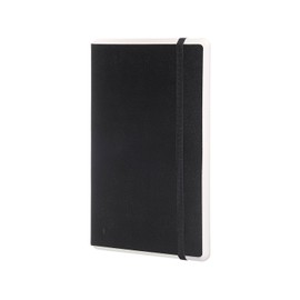 Moleskine Smart Writing Notebook, Large, Plain, Black, Hard Cover (7.5 x 10) 176 Pages