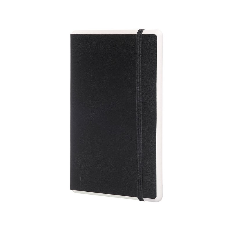 Moleskine Smart Writing Notebook, Large, Plain, Black, Hard Cover (7.5