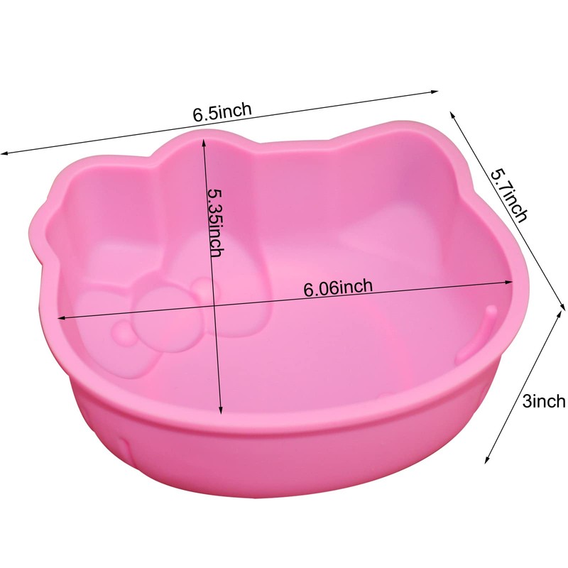 Yedadone 6 Inch Cute Cat Silicone Fondant Cake Mold -