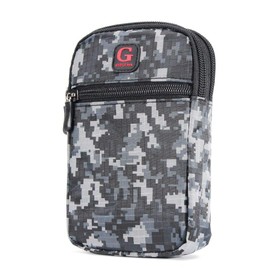 DFV mobile - Multipurpose Belt Case Naval Military Army Camouflage for LG Tribute Royal (2019) - Black (17.5 x 10 cm)