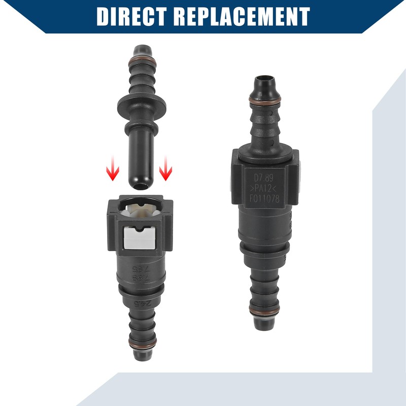 Hihaha 7.89mm SAE to 8mm Straight Fuel Hose Quick Release