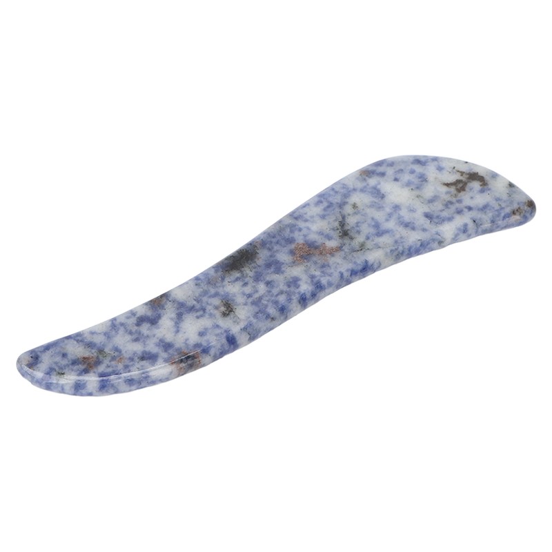Portable Gua Sha Board Blue Jade Stone Facial Gua Sha