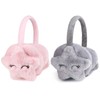 CHENKEE Winter Plush Earmuffs, Pack of 2 Women's Earmuffs, Warm