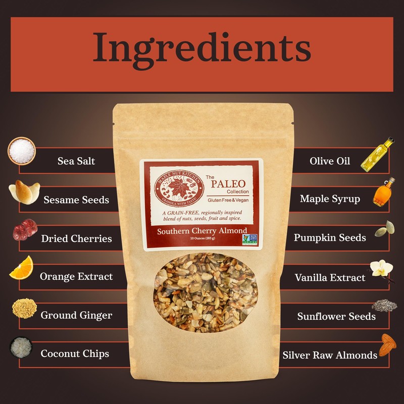 Maple Nut Kitchen Southern Cherry Almond Granola 10 oz –
