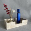 SAIDKOCC Natural Travertine Napkin Holder 9.8"x5.7"x2.4", Rectangle Guest Towel Dispenser