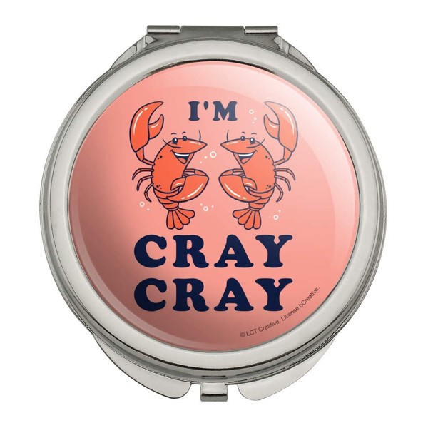 I'm Cray Cray Crazy Crayfish Funny Humor Compact Travel Purse