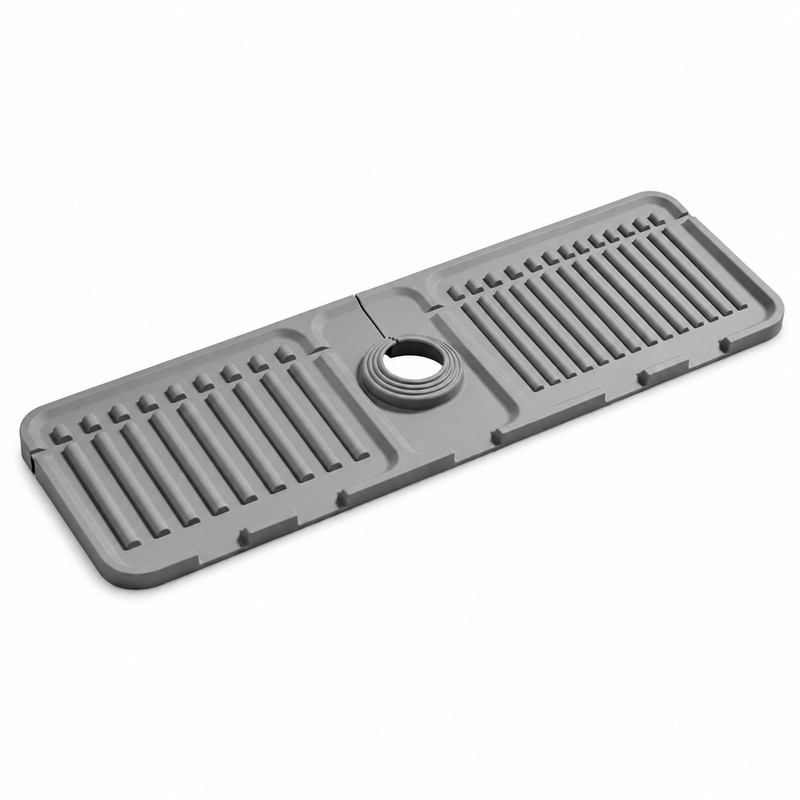 Silicone Faucet Splash Guard for Kitchen & Bathroom Sinks –