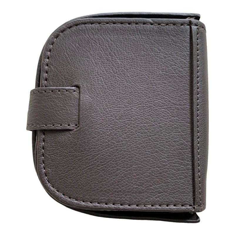 Lorenz Goat Nappa Leather Square Tray Purse with note section