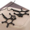 Caffeine Molecule Dangle Earrings Simple Happiness Neurotransmitter Organic Chemistry Structure