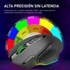 TERPORT S600 Mouse Gaming de Modo Dual Inalámbrico/Cable, 10000DPI Ratón