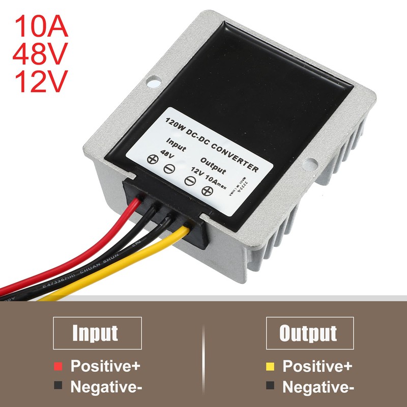 X AUTOHAUX 48V to 12V 10A Reducer Automatic Buck Boost