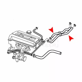 URO HVAC Heater Hose 4961074 for Saab