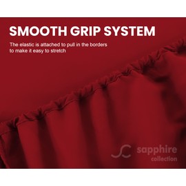 Sapphire Collection Luxury Percale Non Iron Red Fitted Sheet Size - Single