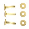 Copper Rivets Burrs Kit Copper Rivets with Setters Rust Proof