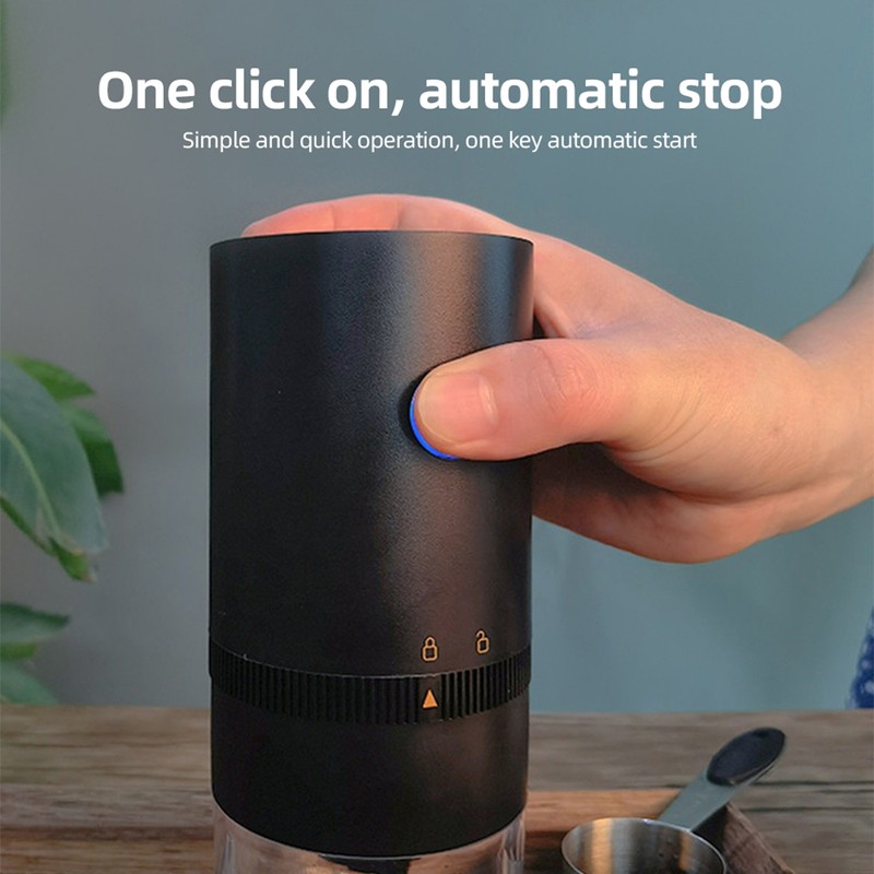 Portable Electric Burr Coffee Grinder Ceramic Blade Burr Grinder USB
