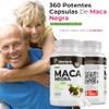 BioHerb® | Maca Negra 100% Pura con 360 Capsulas, Extremadamente