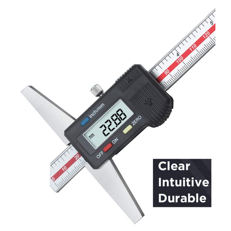 GLTL General Tools Calibre Vernier Caliper, 0-6"/150mm, 0-8"/200mm, 0-12"/300mm (digital