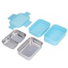 304 Stainless Steel Double Layer Insulated Lunch Box with Compartment