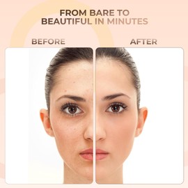 FOUNDATION & CONCEALER DUO (WARM FOUNDATION & LIGHT CONCEALER) Mineral Makeup Kit Full Size Set Matte Bare Face Sheer Powder Cover (Warm & Light)