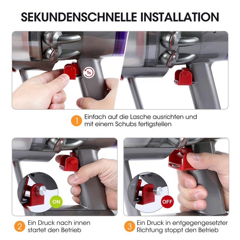 AIEVE Trigger Lock for Dyson Vacuum Cleaner,Trigger Lock Power Button