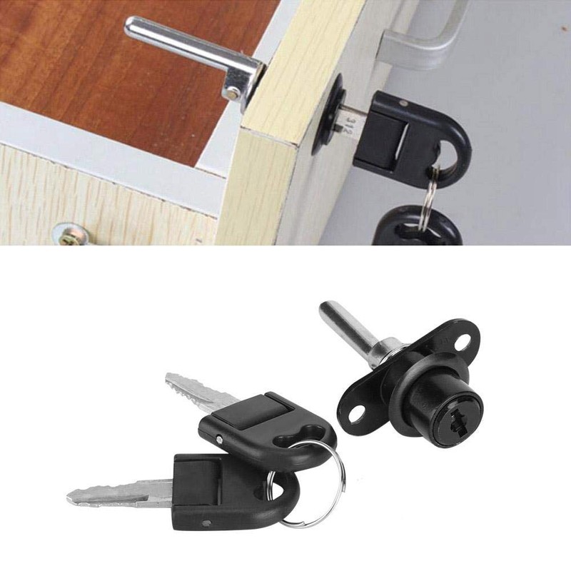 2 Pieces Drawer Locks with Keys Cabinet Locks for Furniture