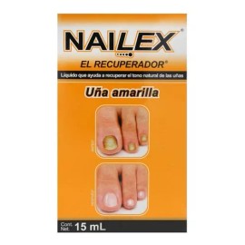 Nailex Líquido Recuperador De Tono Para Uña Amarilla 15ml Color Sin color