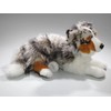Carl Dick Australian Shepherd Dog Lying 17 inches, 45cm, Plush