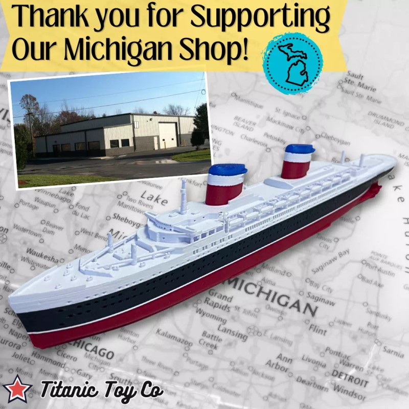 USS United States Model Ship 1 Ft Long Assembled Titanic