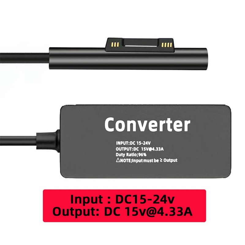 NFHK 65W 20V 15V-24V DC 5.5x2.5mm Jack to Surface Pro3