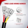 Nilight 2PCS 16AWG 10Feet Wiring Harness Extension for 6Modes Amber