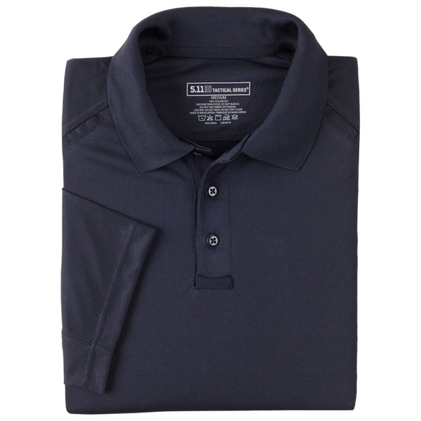 5.11 Tactical Men's Performance Short Sleeve Polo, 100% Polyester, Moisture