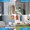 HOKEEPER Clothes Rack, Rolling Clothing Racks for Hanging Clothes, Portable