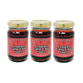 Mishima Crunchy Garlic Chili Sauce | Japanese Style Condiment Taberu Rayu | 4 Oz 115g | Pack of 3