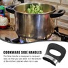 Kichvoe 2Pcs Pot Side Handles Replacement: Universal Pan HandlesHeat-Resistant Double-Hole
