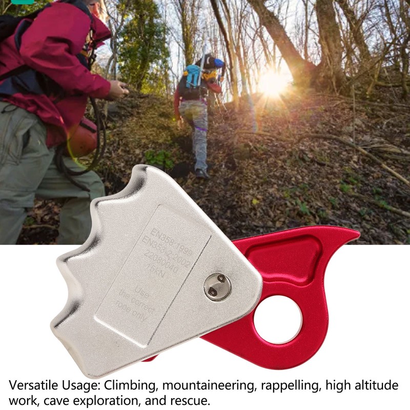 Rope Grab 15KN Rope Riser Adjuster Aluminium Alloy Self Lock
